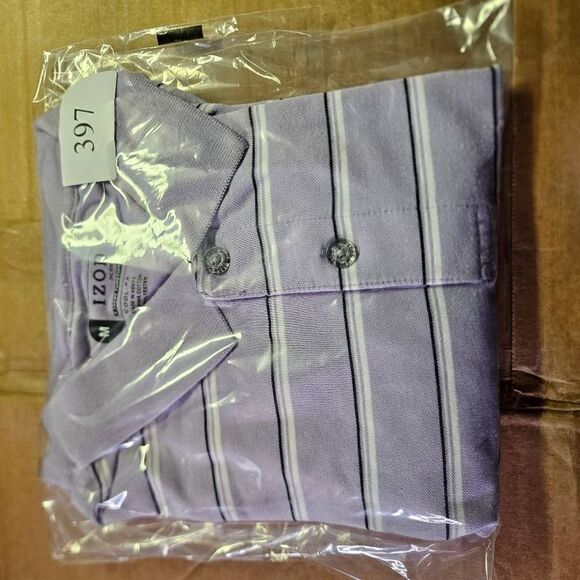 Izod Cool FX Extreme Function Golf Polo Short Sleeve Shirt Purple Mens Size M - Picture 6 of 6